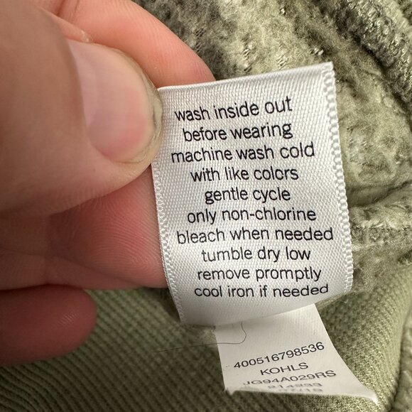 Cozy Softest Sherpa Camo Pullover Hoodie Medium Women Faux Fur Polyester - Picture 8 of 9